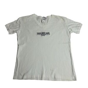 Hard Rock Cafe KONA HAWAII Y2K 90s Tee T-SHIRT Womens Cotton V Neck LARGE KC